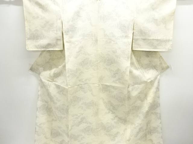 JAPANESE KIMONO / ANTIQUE CHAYA TSUJI PATTERN SUMMER TOKAMACHI TSUMUGI